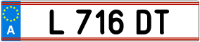 Truck License Plate